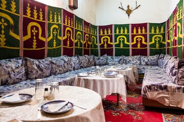 Restaurante típico marroquí - obrazy, fototapety, plakaty