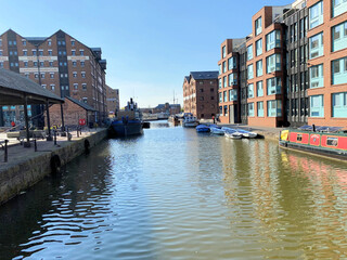 A view of Gloucester Docks