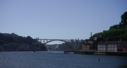 Panoramic view of the old city center of Porto (Oporto), Portuga