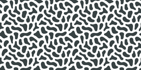 Abstract blot shapes vector seamless template for your design. Fluid banner. 