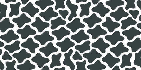 Abstract blot shapes vector seamless template for your design. Fluid banner. 