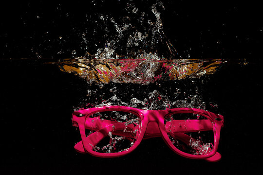 Glasses under water