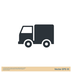 truck icon cargo symbol  icon vector illustration logo template