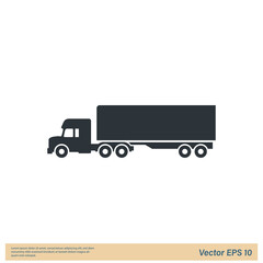 truck icon cargo symbol Icon Vector illustration simple design element