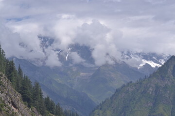 Manimahesh Kailash Peak in the Pir Panjal Range of the Himalayas