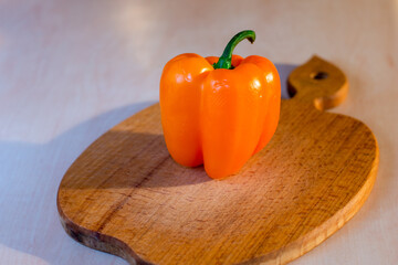 pepper and cutting board