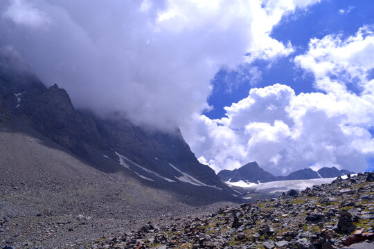 Manimahesh Kailash Peak In The Pir Panjal Range Of The Himalayas