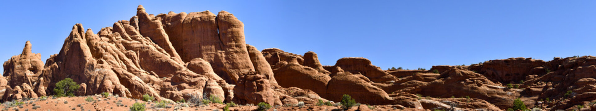 Web banner of Arches National Park, Utah