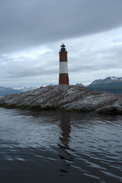 les Eclaireurs lighthouse in the Beagle Channel, in Argentina