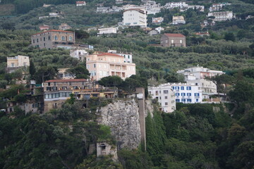 Fototapeta na wymiar View to Sorrento on the Gulf of Naples, Italy
