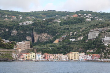 View to  Sorrento on the Gulf of Naples, Italy