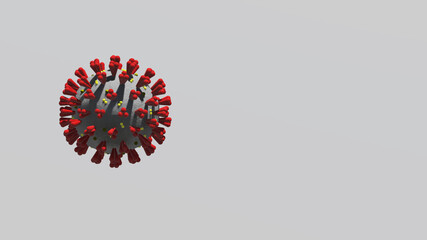 Coronavirus detail of the virus