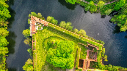 Berlin, Teilaufnahme der Zitadelle Spandau aus der Vogelperspektive, Mai 2021 © Zarathustra