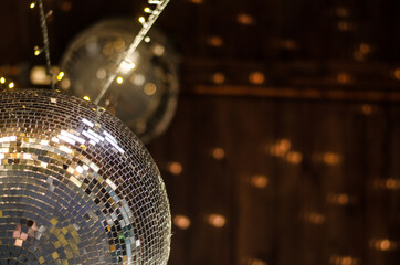 disco ball in the nightclub