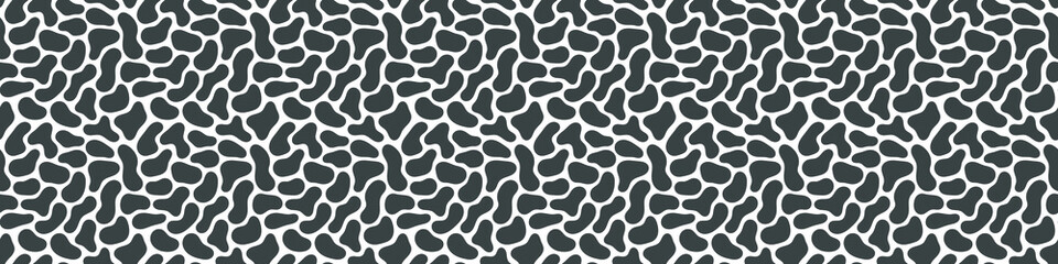 Fluid banner. Abstract blot shapes vector seamless template for your design.