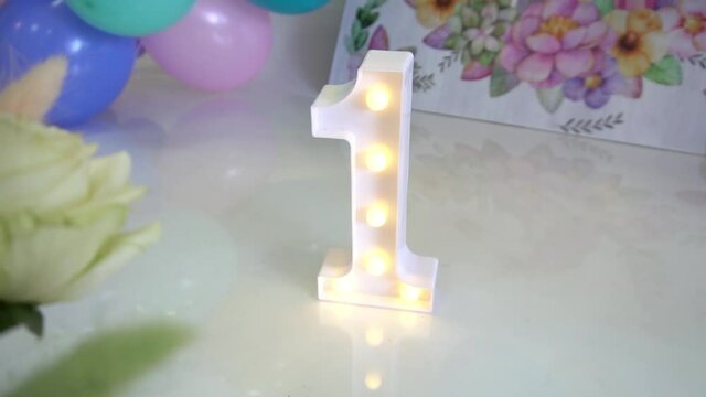 Slow Motion Backdrops for celebration of 1 year baby, boy &amp; girl