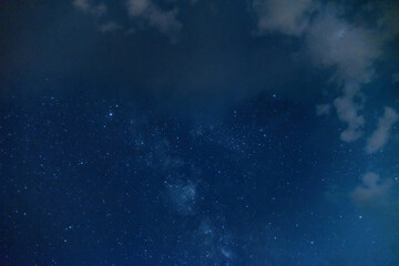 Starry night sky, background with stars