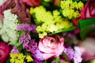 Wildflowers Bouquet - Lythrum, Galium verum and Matricaria
