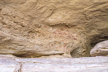 Prehistoric rock paintings, Chad, Africa	