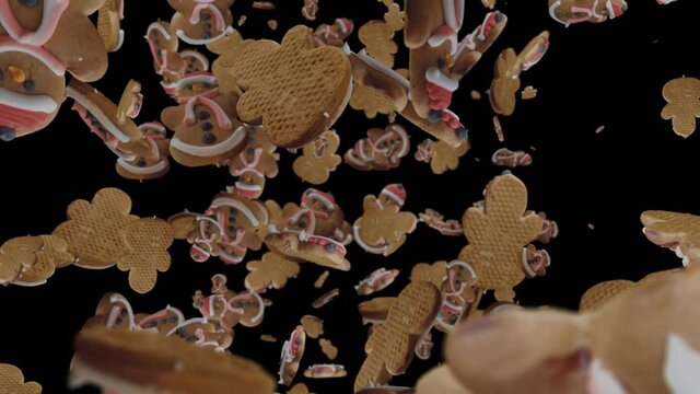 3d render of a realistic isolated Gingerbread on matte. 3D render