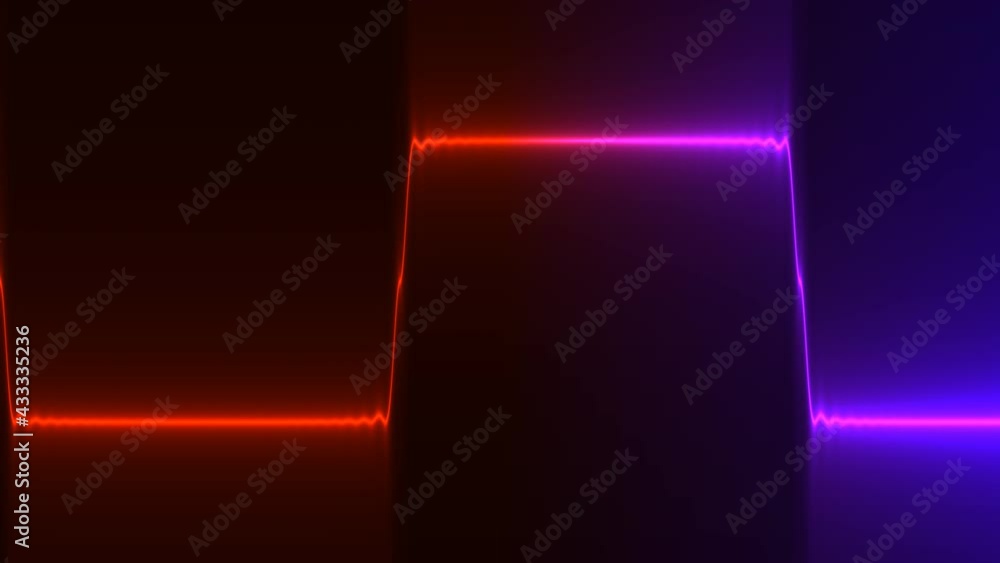 Poster square wave glitch pattern box waveform rgb lighting