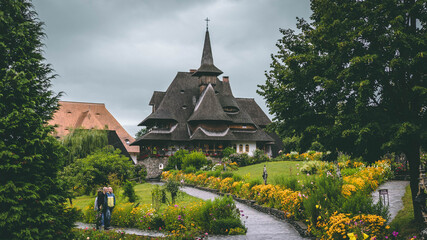 Fototapeta na wymiar The Barsana wooden churches in Maramures - Romania