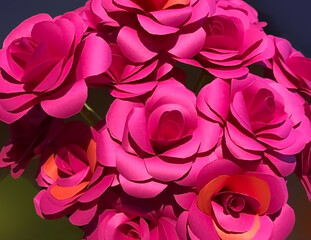 Pink Paper Roses