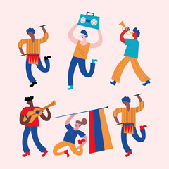 colombians protesters group