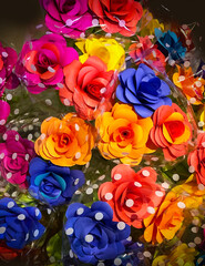 Assorted Paper Roses