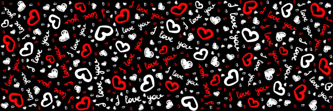 Pattern Love And Heart, Backgrounds Love, Wallpaper Font And Heart	
