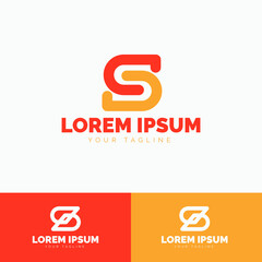 S logo icon template
