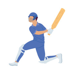 cricket player blue