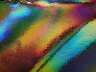 Light glare from holographic foil