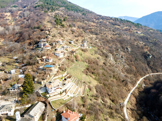 Aerial view of Village of Kosovo, Bulgaria