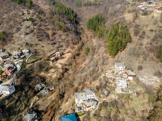 Aerial view of Village of Kosovo, Bulgaria