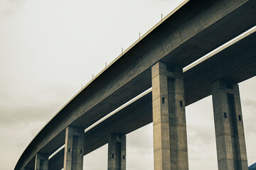 Section of highway under construction.High quality photo.