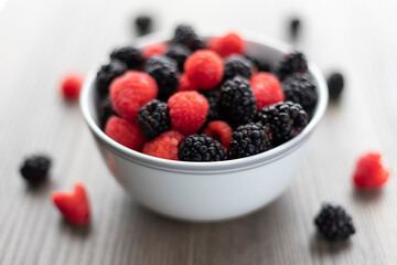 Freesh berries bowl