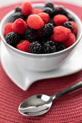 Freesh berries bowl