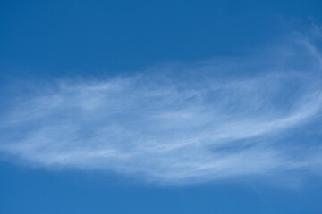 clouds in the blue sky, cirrus,