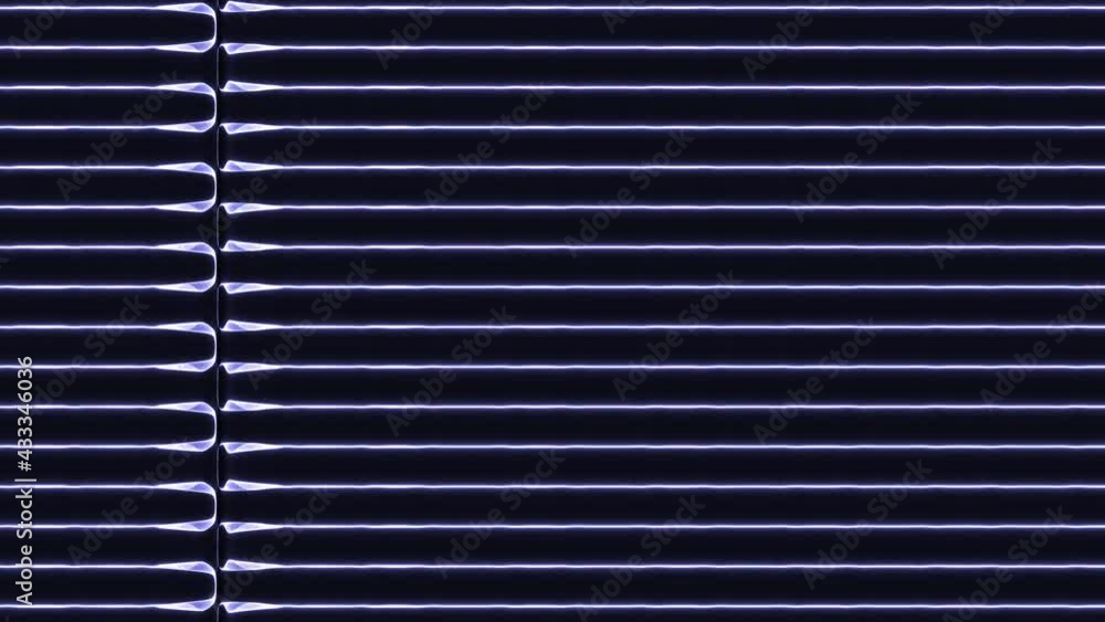 Poster rows of wrapped lines running in strips