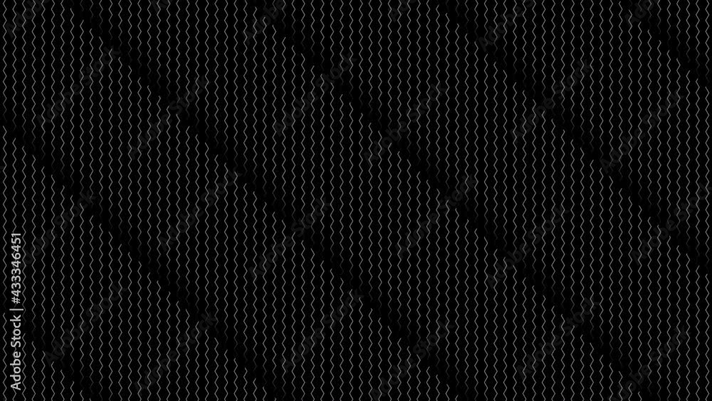 Poster diagonal layers of wire mesh flowing over mask