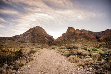 Valley Trail Heading Up to The Window In The Chisos Mountains