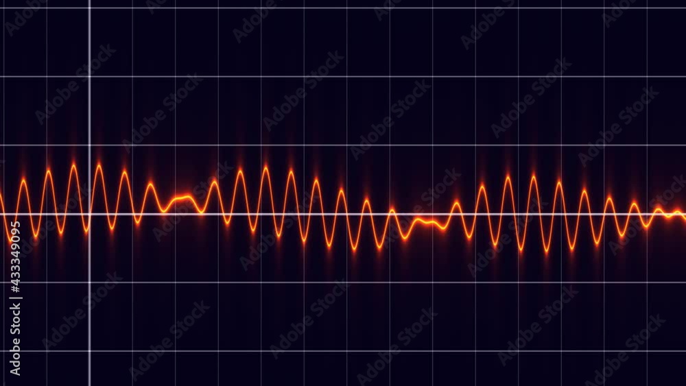 Aufkleber frequency signal oscilloscope screen display pattern wave