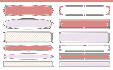 シンプルデザイン タイトル枠 Wall Mural Wallpaper Murals Kotonoha