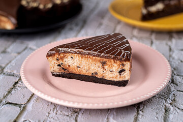 Dessert - Oreo biscuit pie and chocolate icing