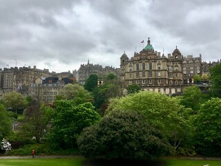 Fototapeta premium Clouds over Edinburgh