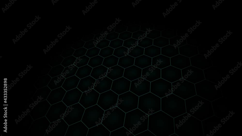Poster green hex hexagonal grid cycle around hexes
