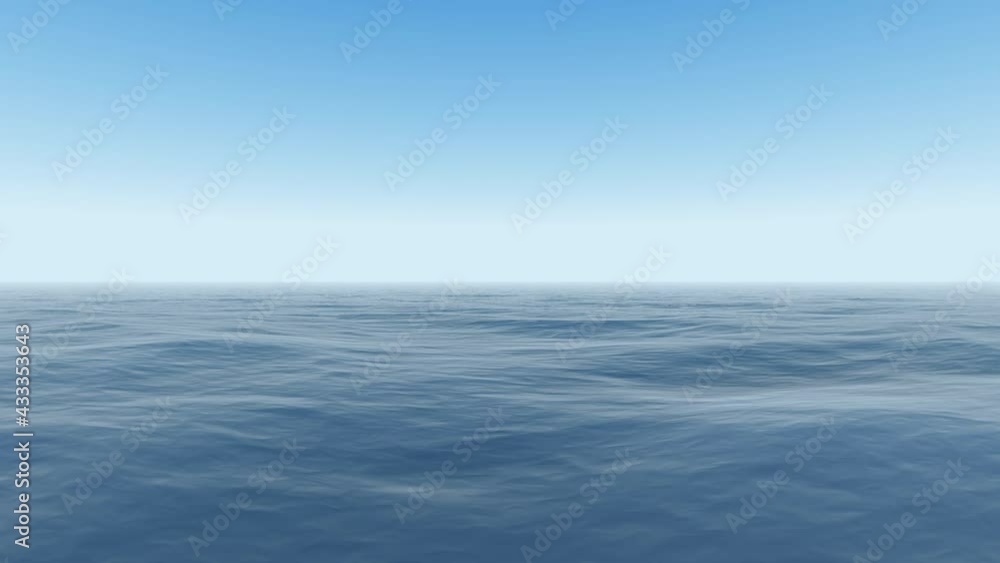 Poster calm ocean waves flowing smoothly calm before viewer