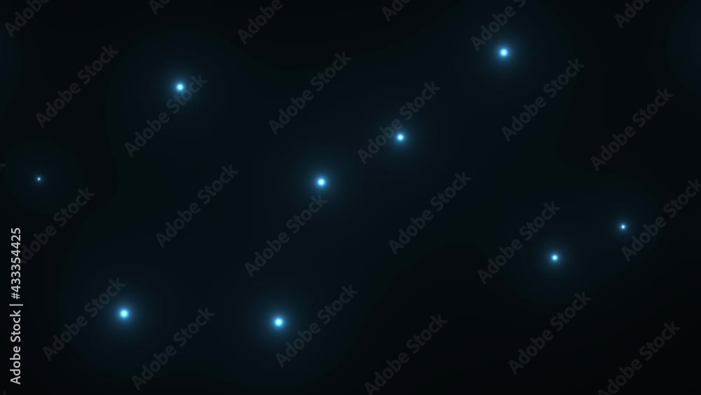 Poster distant stars few small count moving horizontally past viewer