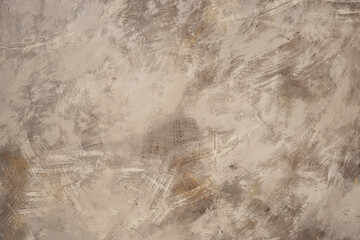 Concrete background. Textured gray-brown wall with scratches and stains.